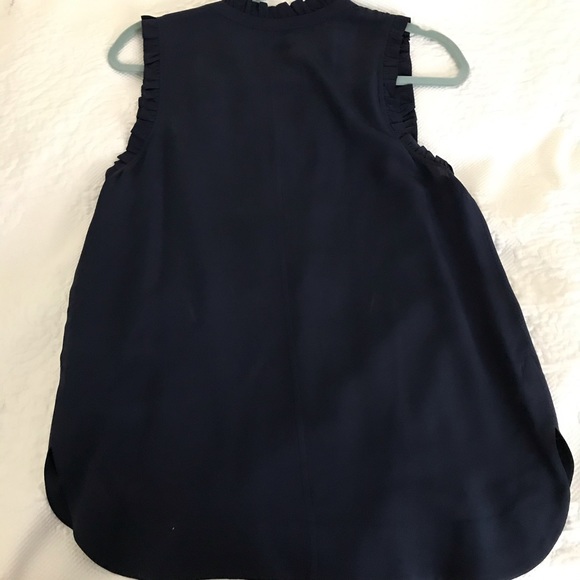 Madewell navy silk top - Picture 4 of 7